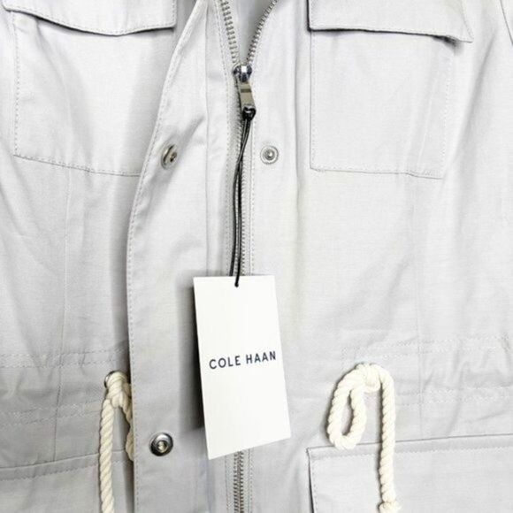 Cole Haan Safari Jacket with Stand-Up Collar – Adventure-Ready Style Functional - Picture 6 of 11